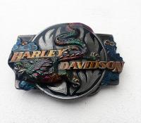Vintage 1989 - Boucle de ceinture Harley Davidson Dragon