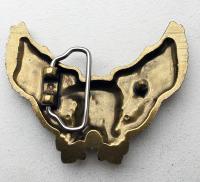 Boucle de ceinture Aigle vie sauvage plaqué bronze
